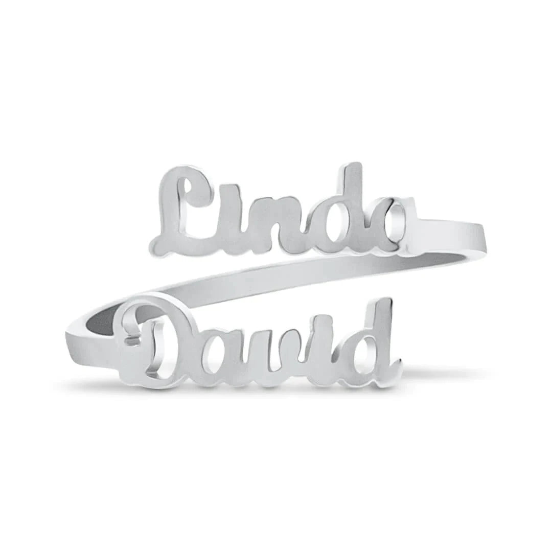 Anillo personalizado con doble nombre - Moroveta