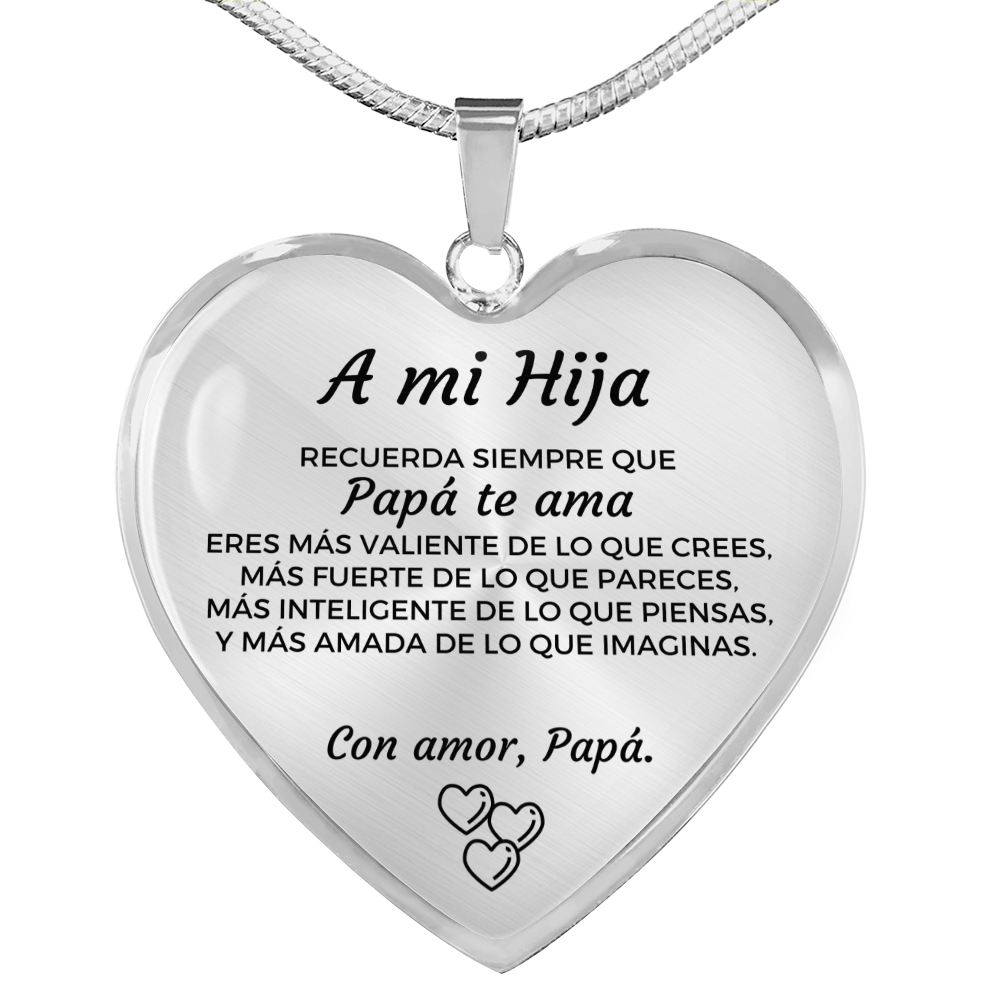 Collar con colgante - A mi Hija de Papá