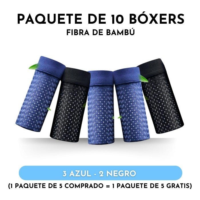 Kit 10 Boxers de Fibra de Bambú Box Hero - Paga 5 y llévate 10