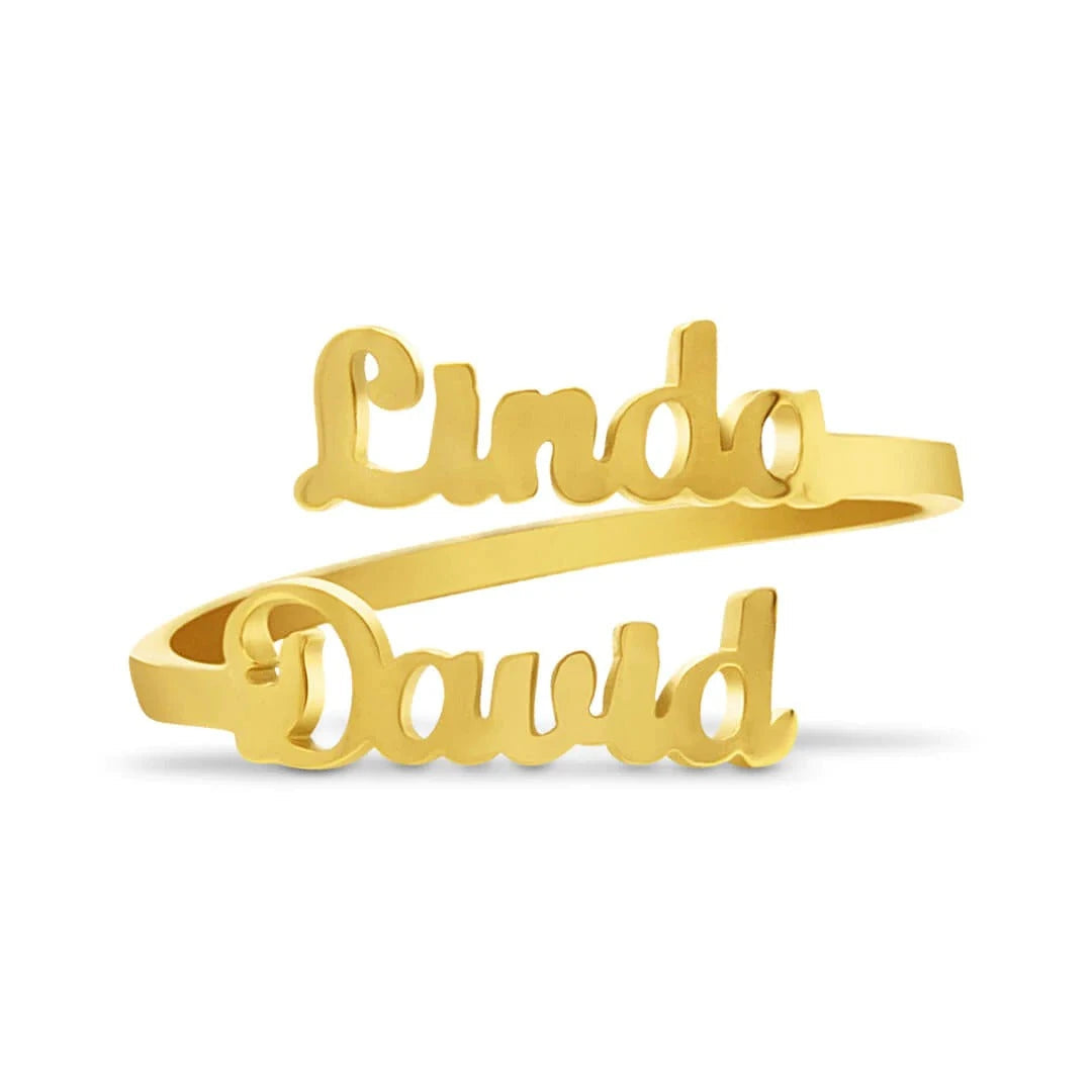 Anillo personalizado con doble nombre - Moroveta