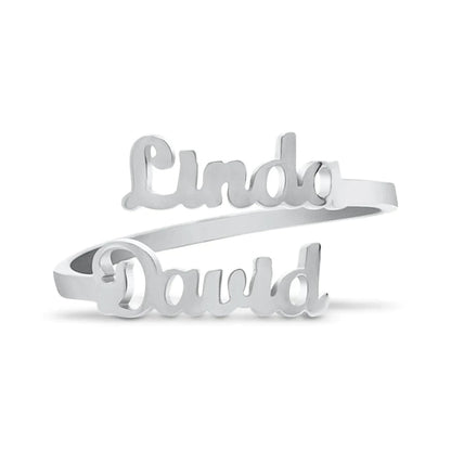 Anillo personalizado con doble nombre - Moroveta