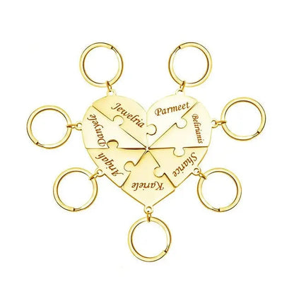 Collar o llavero personalizado de piezas de rompecabezas - Moroveta