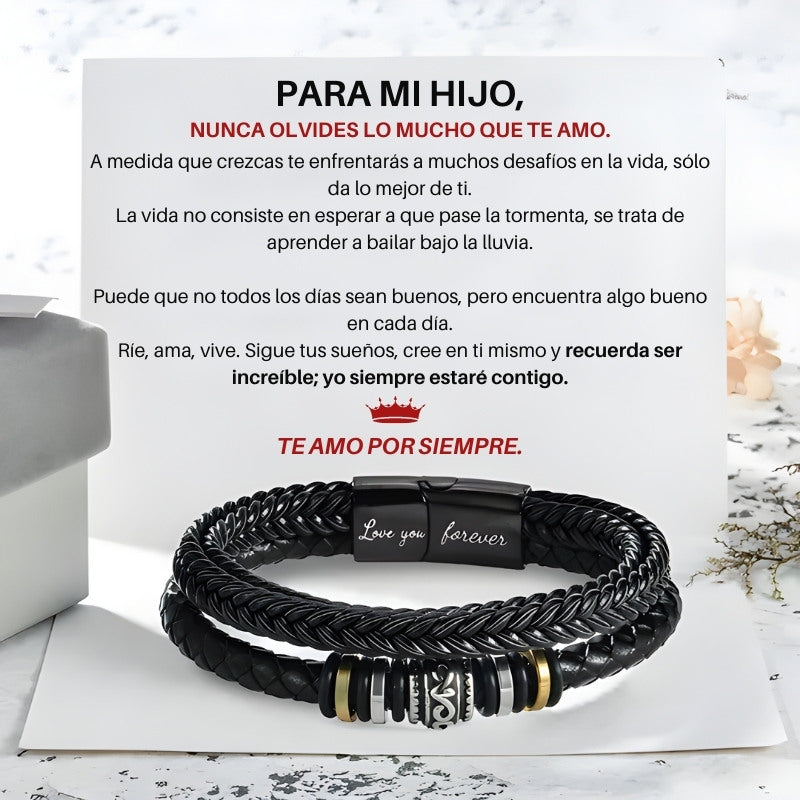 Pulsera Para mi hijo - te amo por siempre