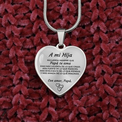 Collar con colgante - A mi Hija de Papá