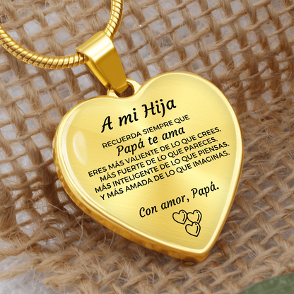 Collar con colgante - A mi Hija de Papá